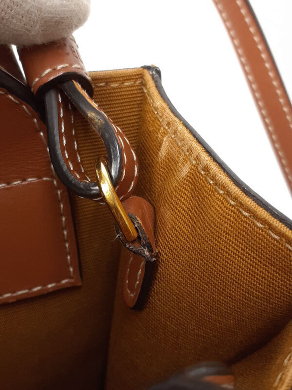 Celine Triomphe Canvas Vertical Cabas Bag - Picture 8 of 9